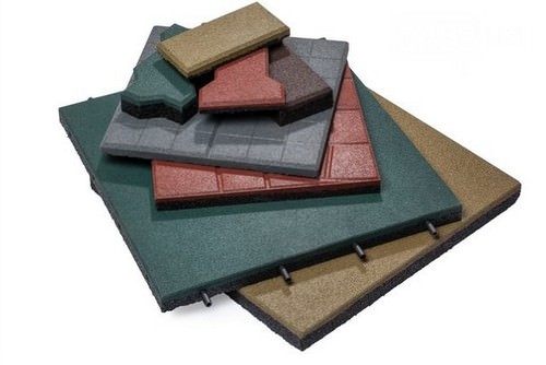 Гумова плитка укладка на бетонну основу, пісок, як роблять для доріжок ...